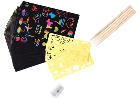 CORHAD Handgemaltes Rubbelkarten-set Für Jungen Und Mädchen Die Graffiti-spielzeug-rubbelkarten Für Kinderkunst Zeichnen