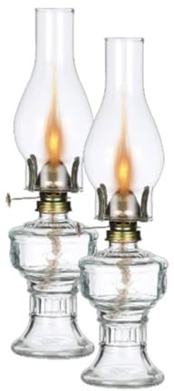 YKSJDFH Lampe à pétrole de ferme Lampe à huile Lanterne à huile en verre vintage Lampe à huile de secours Lanterne ouragan pour l'éclairage ambiant intérieur Décoration Utilisation en camping en plein