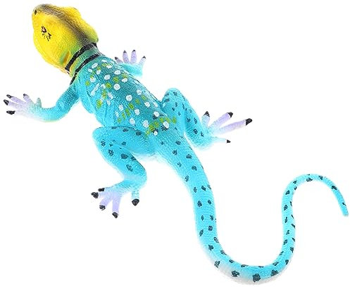 Amosfun Sandtisch-schreibtischdekoration Reptilienmodell-Simulation Wildreptilienfigur Eidechsenstatue Schreibtischornament Terrariendekor Wildtierskulptur Miniatureidechse Lebensechte Gec