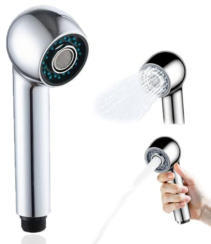 Douchette Evier Cuisine, Robinet Cuisine Avec Douchette Extractible 2 Jets Mitigeur Evier, Mousseurs Economiseurs D'eau, Universelle G1/2, Tête de Robinet pour Salle de Bain (Argent)