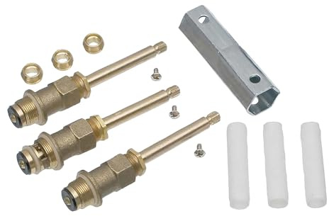 MagiDeal Bathtub and Shower Valve Repair Kit Replacement Screws Accessories Diverter Stem Hot Stem for Outdoor Shower Gym Mobile Home