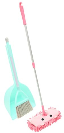 TOYANDONA Boys and Girls Cleaning Set for Toddlers Toy Broom Dustpan Indoor Play Cleaning Tools Boys and Girls Broom