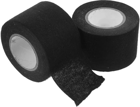 TOVINANNA Cinta Aislante para Mazos de Cables de Automóviles Cinta de Alta Temperatura Resistente Negra Ancha 50 MM 2 Rollos para Protección y Reducción de Ruido Arneses