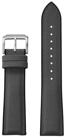 Bracelet de montre en silicone à dégagement rapide en toile de voile - 18 mm, 19 mm, 20 mm, 21 mm, 22 mm - Bracelets en nylon et caoutchouc en tissu résistant pour accessoires de montres(gris