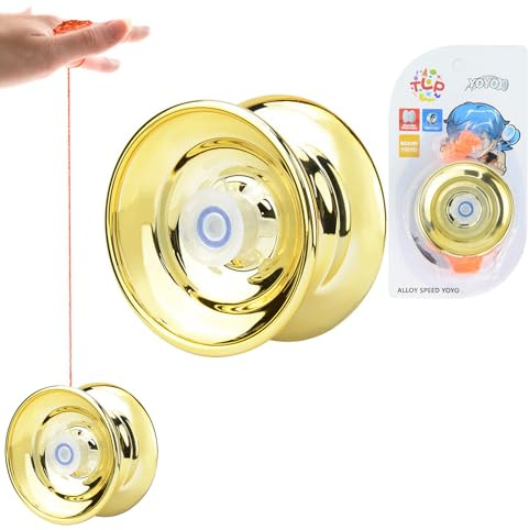 Yoyo für Kinder 8-12 | Responsives Jo-Jo-Spielzeug aus Legierung für Kinder und Erwachsene - Starker, schlagfester Trick-Yo-Yo-Ball zum Trainieren der Hand-Auge-Koordination für und Anfänger