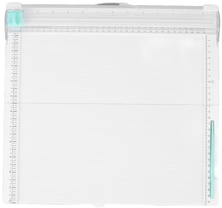 Tabla de marcado para recortadora de papel, cortadora de papel para manualidades y marcador plegable con regla transparente, tabla de marcado de 36 x 34 cm para hacer sobres de scr