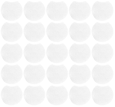 1200 Make Weiß Up Vlies aus Entferner Pads Halbrunde Stück | Feucht und Trockenanwendung, Kleine Leichte Form, für Frauen und Mädchen, zur Gesichtsreinigung