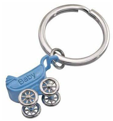 Gift Company Schlüsselanhänger Kinderwagen blau