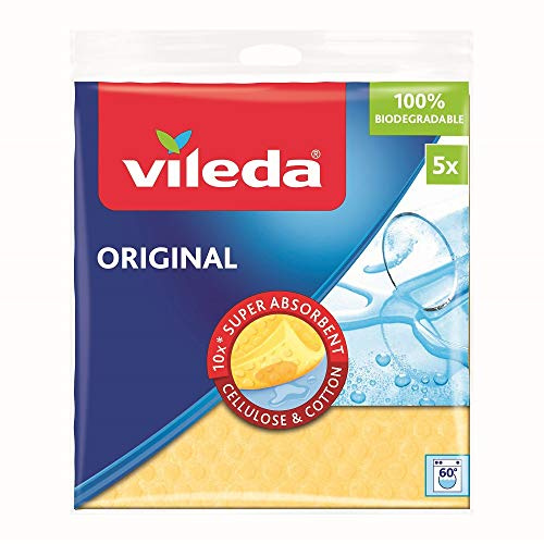Vileda Original Schwammtuch, 5er-Pack, farblich sortiert