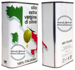 Olio extravergine d'oliva Biologico 1 Litro - Annata 2024-2025 - Mono Varietale Biancolilla 2024 Italiano Olio Delicato