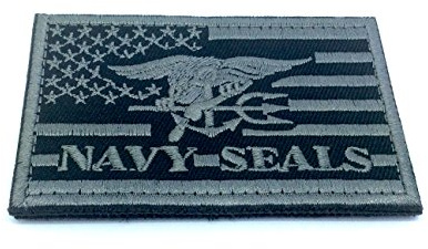 US Navy Seal Special Ops Adler bestickter Airsoft Paintball Patch (schwarz)
