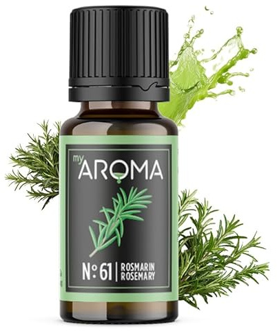 myAROMA flavour drops – Rosemarin 10ml, flavour drops zuckerfrei, kalorienfrei & vegan, natürliches Lebensmittelaroma ohne künstliche Farbstoffe für Backen, Essen und Trinken, Nr. 61
