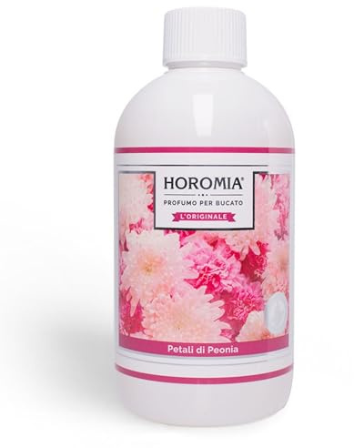 HOROMIA Profumo per Bucato Petali di Peonia 500ml - Profuma Bucato per Lavatrice e Asciugatrice