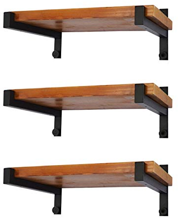 6 Pcs Heavy Duty Shelf Brackets 12 Inch Wall Mounted Industrial Metal Shelving Supports with Lip