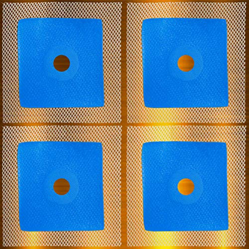 Wandmanschette 4 Stk. Dichtmanschette 120 x 120 mm Dehnöffnung, Loch Ø 16mm Badabdichtung Dichtband Dusche B01
