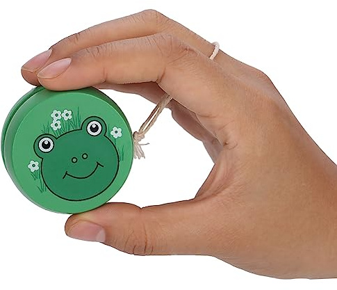 Drfeify Jouet de Balle Yoyo pour Enfants, Jouet de Balle de Dessin animé éducatif précoce pour la Pratique des débutants(Frog) Autres Jouets de Plein air pour Enfants