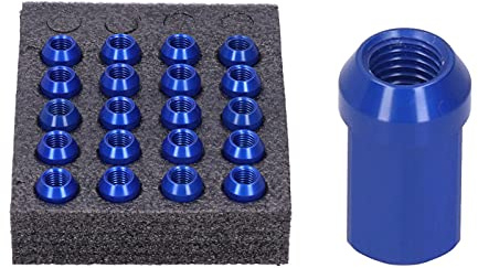 Radmuttern, Hochwertige Aluminium Radmuttern M12x1.5 32mm 20 Stück 7075-T6 Material für Auto Modifikation und Rennsport