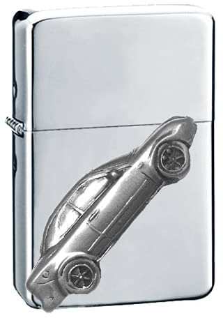 Classic Swedish Car Sab 93 Con. 1995 ref238 Zinn Effekt Design auf einem Flip-Top-Benzinfeuerzeug, winddicht, Silber nachfüllbar