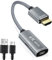 HDMI Stecker auf USBC Buchse mit Typ-C Kabel, HDMI-Eingang auf USB Typ C 3.1-Ausgang konverter, 4K 60 Hz Thunderbolt 3-Adapter für MacBook Pro,Mac Air,Microsoft Surface 5,Xreal Air Adapter