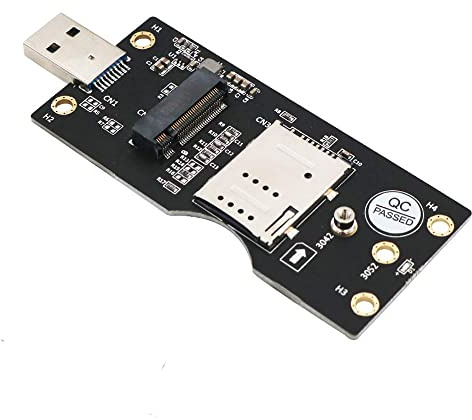 NGFF(M.2) to USB 3.0 Adapter with SIM 8pin Card Slot for 3G/4G/5G Module