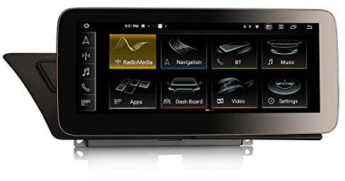 Erisin 10.25 Zoll 8-Kern 4GB+64GB Android 14 Autoradio Bluetooth GPS Navigation für Audi Audi A4 S4 RS4 B8 A5 S5 RS5 Unterstützt IPS Touch Screen OEM DAB+ CarPlay Android Auto USB CanBus DSP WiFi 4G