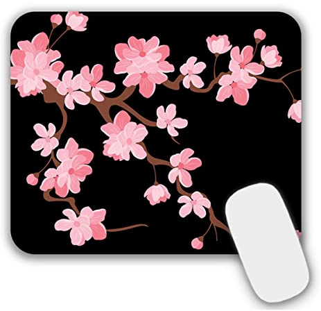 AOKSUNOVA Mauspad Klein Mousepad mit Moiv 24 x 20 cm Blumen Mausmatte Office Mouse Pad