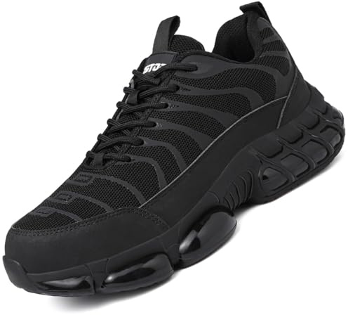 Safety Trainers Men Steel Toe Cap Trainers Safety Shoes for Women Lightweight Work Boots Non-Slip Industrial Protective Composite