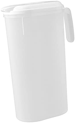 Kühlschrankkrug, Saftkanne Wasserkrug Kunststoff Saftkanne Mit Filter Deckel, Wasserkaraffe Saftkrug Teekanne, Heißes Kaltes Eiswasser Kaffee Milch Tee Saft Getränke Flasche Für Haushalt & Partys