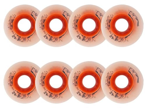 Skateboard-Räder, leuchtende Inline-Rollschuh-Räder für den Innenbereich, 8er-Pack, 93A Inline-Skate-LED-Leuchträder, leuchtende helle Räder zum Gleiten