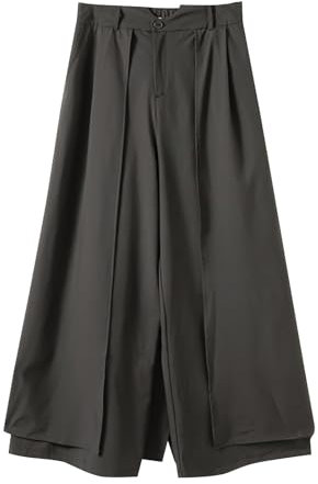 Rrongwn Hosen Herren Kendo Samurai Rock Hose Sommer Baggy Freizeithose Japanischer Stil Samurai Hakama Herrenhose Diablo-System Unregelmäßig Trousers