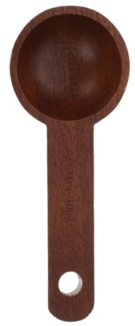 EXHUMKY Cuchara Medidora De Café De Madera De Nogal 10ml Pala Pequeña Para Café Molido Utensilio De Cocina Multifuncional Adecuado Para Té y Especias 1 Pieza