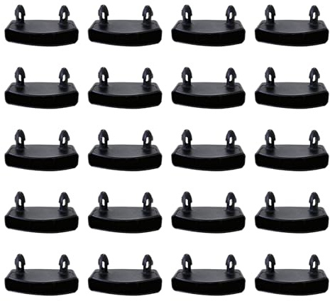20 Pezzi Supporti per Rete a Doghe, Supporti Laterali da 53 mm, Supporto Doghe Letto, Accessori di Collegamento per Reti a Doghe, per Letti, Accessori di Collegamento Singolo, Letto Matrimoniale