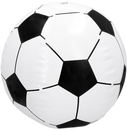 BF Souvenirs aufblasbarer Wasserball im Fußball-Design Ø 27 cm – Pool & Planschbecken Spielball für Kinder & Erwachsene | Fußball Party Deko für Gartenparty, Kindergeburtstag, EM, WM & Sommer