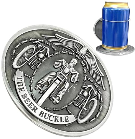 Gürtelschnalle Mit Integriertem Bierhalter - Freihändig Und Tragbar Im Vintage-Design - Biergürtelschnalle Mit Flaschenhalter,Für Party, Familientreffen, Feierlichkeiten, Feiertage, Outdoor-Aktivitäte