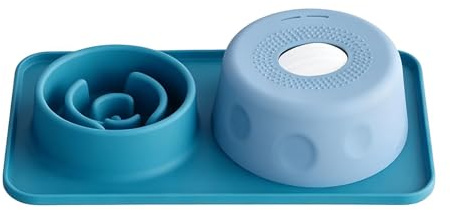 Lick Ball Bowl for Dogs 2 in 1 Anti-Choking Non-Slip Silicone Dish | 500ml Dog Bowl Slow Feeder for Licking Eating Liquid Treat Yogurt Food