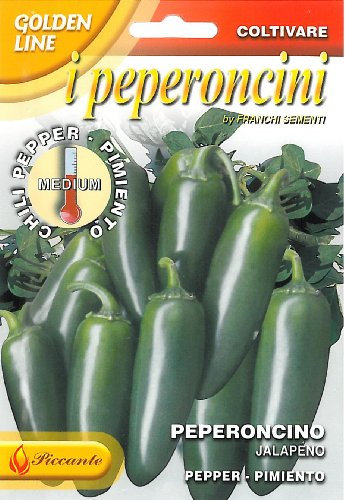 SEMI DI PEPERONCINO JALAPENO - FrANCHI SEMENTI -SEMENTI SELEZIONATE GLPE 97/118 BUSTINA GR 1