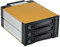 FANTEC SNT-BA2131-1 Backplane/Aluminium Gehäuse für 3x 8,9 cm (3,5) Festplatten, 2x 13,34cm (5,25) Einschub, 1x 80mm Lüfter, schwarz