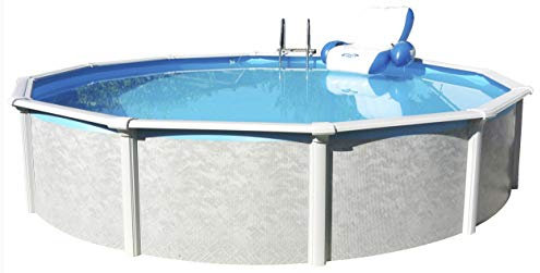 Steinbach Stahlwandpool Set Grande Ø 366 x 135 cm, Pool, Skimmer, Einlaufdüse, Erweiterungsset, Schläuche, 011400