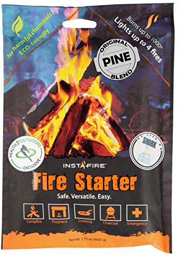 Insta-Fire Original Blend Granulated Fire Starter, All Natural, Eco-Friendly, InstaFire Lights Fires in Any Weather 1.75oz Pouches (6 Packs)