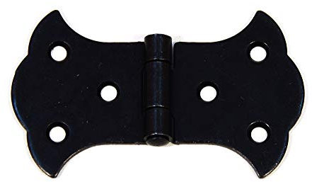 4 piezas 80 x 50 mm bisagras hierro herrajes antiguos en la tienda de restauración herrajes obsoletos vintage Schabby cinta para muebles