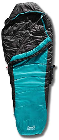 Coleman OneSource Heated Mummy Sleeping Bag and Rechargeable Battery, 4 Adjustable Heat Settings Lasts Up to 4 Hours, Sleeping Bag for Adults with Dual-Port Charging Dock and Included Battery