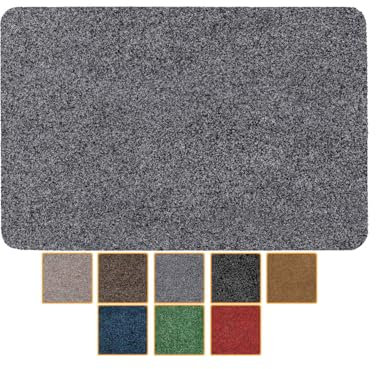 ANRO Fußmatte Schmutzfangmatte Türmatte rutschfest Fußabstreifer abwaschbar robust für Eingang, Haustür, Flur innen & außen Poet Küche, 60 x 40 cm (Rechteckig)