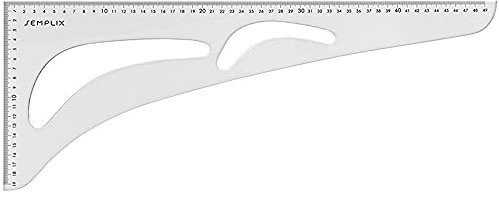 SEMPLIX Schneiderlineal Dressmaker Ruler 49 x 19 cm/transparent