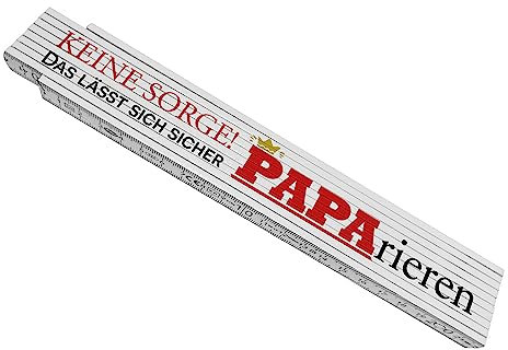 Keine Sorge das lässt sich sicher paparieren Meterstab aus Holz für den besten Papa Zollstock Geschenk für Männer Vater Vatertag