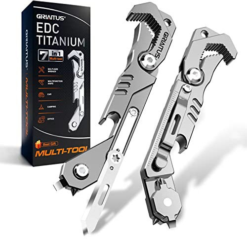 7 in 1 Multitool Accessori da campeggio con coltello pieghevole Rompivetro Cacciavite Coltello multiuso EDC Strumento tascabile multiuso leggero per escursionismo Regali Natale Regalo Uomo Donna