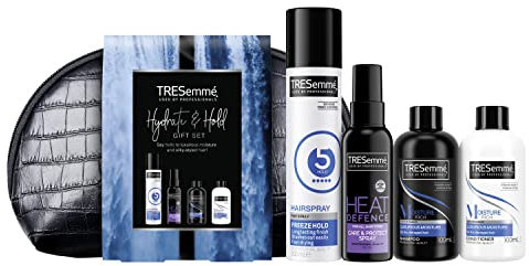 TRESemmé Gift Set Hydrate & Hold with a small faux croc washbag gifts for her 4 piece
