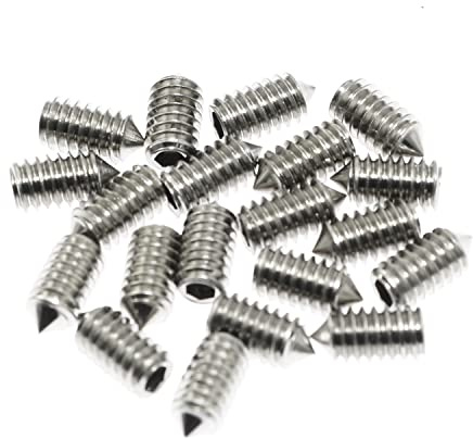 Set Screws Maxmoral 20pcs #8-32 x 5/16 Stainless Steel Cone Point Grub Screw/Set Screws for Door Handle, Bathroom