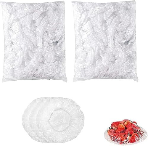 Fresh Keeping Bags, 200 Pieces, Cling Film Bag, Food Covers, Plastic Wrap Cover, Elastic Food Storage Bags, Universal Elastic Stretch Bags, Kitchen Supplies for Fruit/Vegetable/Meat/Food Preservation