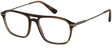 Savile Row Brille mit Sehstärke für Herren optional mit Sonnenbrillentönung oder Blaulichtfilter, Quadratisch, gefertigt aus Acetat (inklusive Brillenetui)