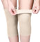 Geyoga Calentador de Rodillas de Invierno Manguito de Punto Elástico para Rodillas Protector de Rodillas Térmico Antideslizante Protector de Rodillas para Problemas de Artritis(Beige,1 Par)